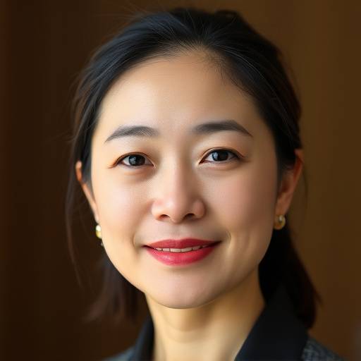 高橋花子講師のポートレート写真: 穏やかで知的な印象
